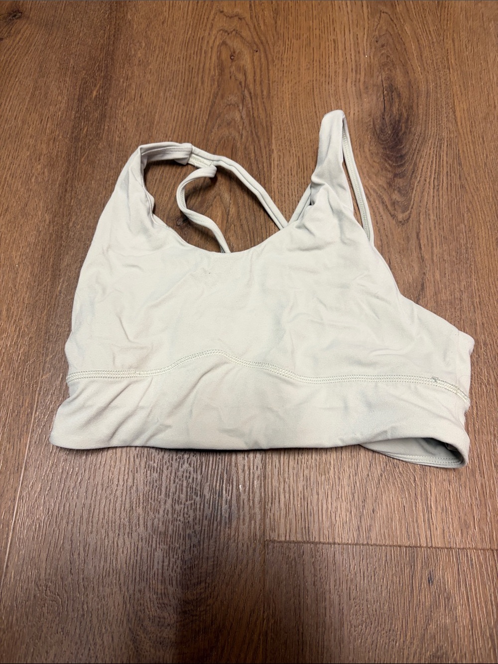 lululemon athletica Light Beige Racerback Sports Bra